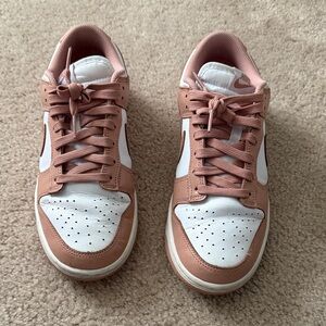 Nike Women's Rose and White Sneakers